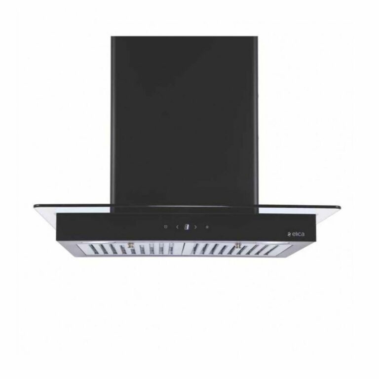 Elica Chimney 90cm (FLAT GLASS ETB PLUS LTW 903 NERO PB LED) - Kinaun