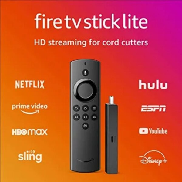 Fire TV Stick Lite with Alexa Voice Remote Lite (no TV controls), HD  streaming device